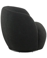 Abbyson Living Serena 30" Contemporary Boucle Swivel Chair