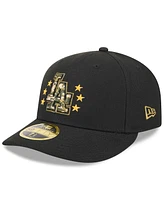 New Era Men's Black Los Angeles Dodgers 2024 Armed Forces Day Low Profile 59FIFTY Fitted Hat