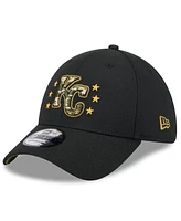 New Era Men's Black Kansas City Royals 2024 Armed Forces Day 39THIRTY Flex Hat