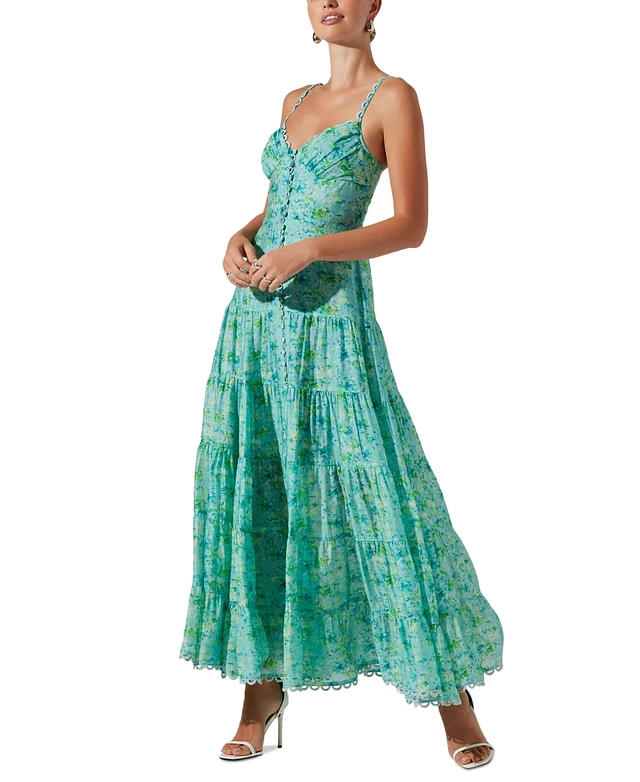 Compare Astr the Label Women's Tazia Button-Front Maxi Dress | Connecticut  Post Mall