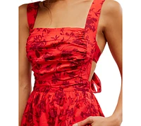 Free People Women's Meet Me Maui Printed Mini Dress