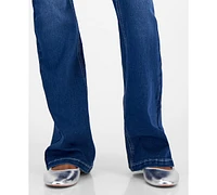 Dollhouse Juniors' High-Rise Flare-Hem Jeans