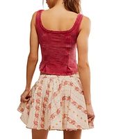 Free People Women's Gaia Cotton Printed Skirt