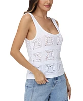 Frye Women's Crochet Scoop-Neck Tank