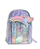 InMocean Girl's Rainbow Backpack Stationary Set