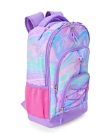 InMocean Girl's Purple Tie Dye Lunchbox Backpack Set