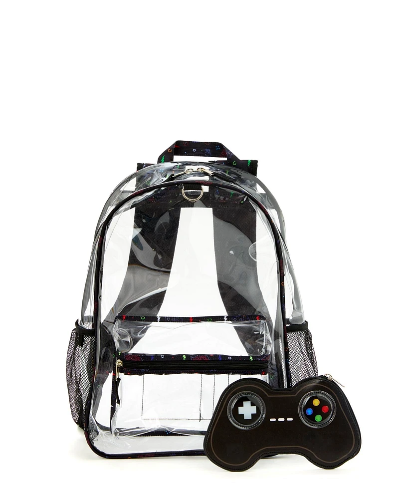 InMocean Boy's Gamer Clear Backpack Set