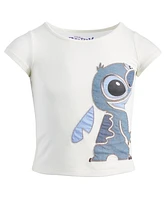 Disney Toddler & Little Girls Short-Sleeve Stitch Graphic T-Shirt