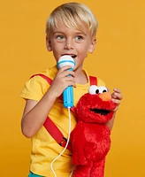 Singing Machine Plush Toy Karaoke Backpack with Microphone, Speaker, Songs Sound Effects, Sesame Street Elmo