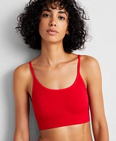 State of Day Women's Seamless Cable-Knit Bralette, Created for Macy's