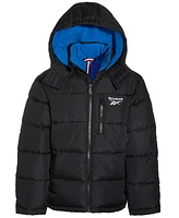 Reebok Toddler & Little Boys Quilted Full-Zip Hooded Puffer Jacket