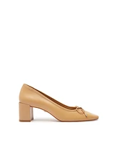 Schutz Women's Arissa Square Toe Mid Block Pumps