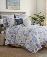 Levtex Serena Sea Reversible 3-Pc. Quilt Set