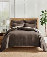Levtex Washed Linen Solid Duvet Cover