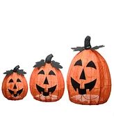 National Tree Company 15" Pre-Lit Jack-o-Lantern Trio, Set of 3