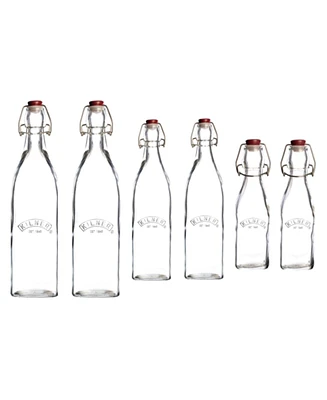 Kilner Square Clip Top Bottle Set