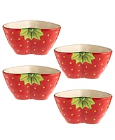 Typhoon World Foods Set of 4 Strawberry Bowls