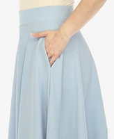 Women's Flared Skirt with Pockets