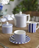 Spode Blue Italian Steccato Tea Serving Set