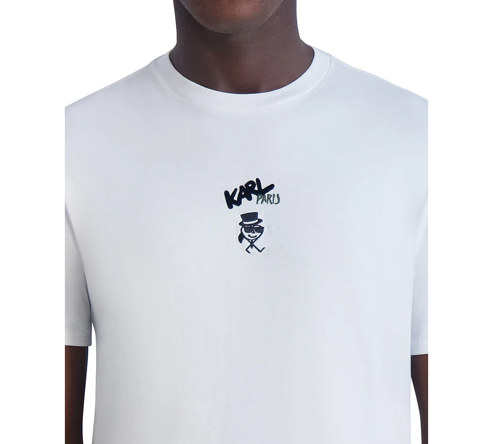 Karl Lagerfeld Paris Men's Cotton Logo Graphic T-Shirt