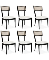 Laguna 6pc Cane Back Chair Set