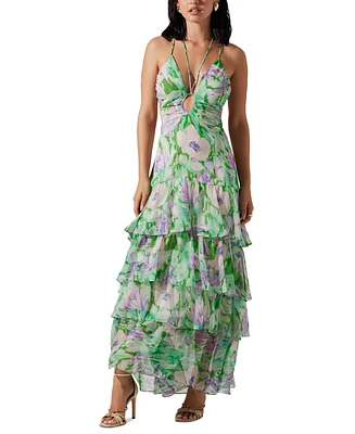 Astr the Label Women's Aneira Tiered Floral Maxi Dress