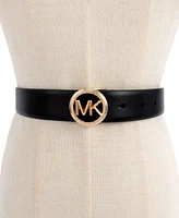 Michael Kors Women's 32MM smooth leather belt