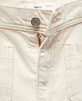 Mango Women's Pockets Detail Wideleg Jeans