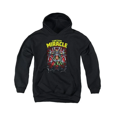 Justice League Boys of America Youth Mister Miracle Pull Over Hoodie / Hooded Sweatshirt