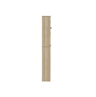 Merrick Lane Delilah Over The Toilet Bathroom Organizer With Shelves And Magnetic Closure Doors