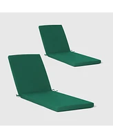 WestinTrends Outdoor Chaise Lounge Chair Cushions Set of 2