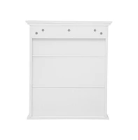 Merrick Lane Delilah Wall Mounted Bathroom Medicine Cabinet With Adjustable Cabinet Shelf, Lower Open Shelf, And Magnetic Closure Doors