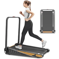 Streamdale Furniture Under Desk Walking Pad, Treadmill 15% Incline 2.0HP 240 Lbs With Remote Control