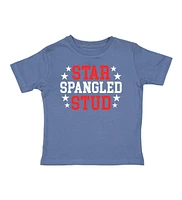 Sweet Wink Little and Big Boys Star Spangled Stud Short Sleeve T-Shirt