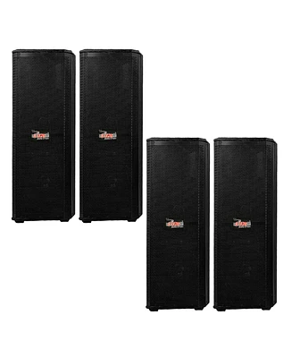 5 Core 4 Pcs 15 inch Premium Passive Dj Speakers/ 4000W Pmpo, 400W Rms, 2 Way 4 Ohm, Wooden Enclosure - 15x2 400DX 4PCS