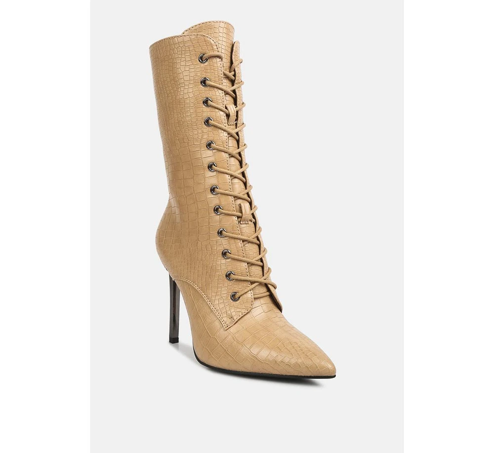 London Rag knocturn croc textured over the boots