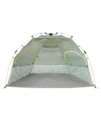 ECR4Kids Lightspeed Outdoors Eco QuickShelter, Beach Tent, Botanical Lines