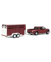 Greenlight Collectibles 1/64 2019 Ford F-150 Xlt with Livestock Trailer, Hitch & Tow Series