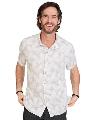 WearFirst Men's Palm Beach Short Sleeve Button Up Shirt