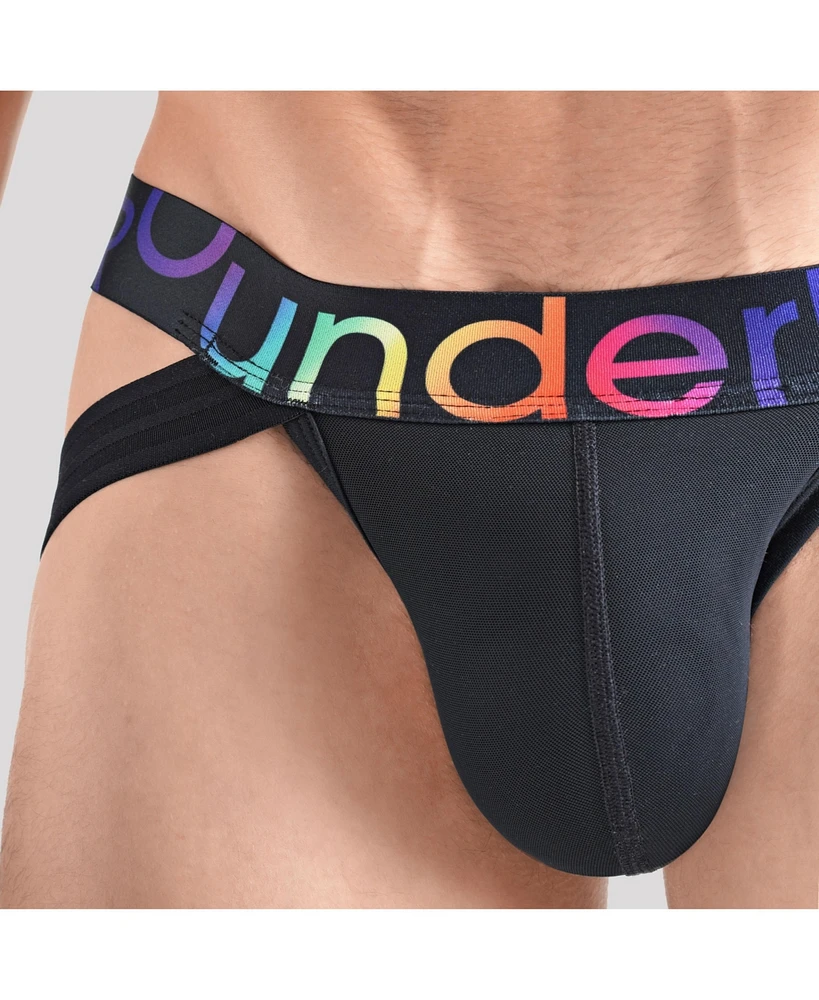 Rounderbum Men's Transparent Pride [Dual Tech] Jockstrap