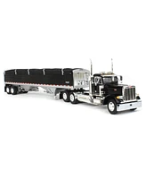 First Gear Dcp 1/64 Peterbilt Day Cab with Wilson Pacesetter Grain Trailer