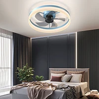 Streamdale Furniture Ceiling Fans With Lights Dimmable Led Embedded Installation Of Thin Modern Ceiling Fans