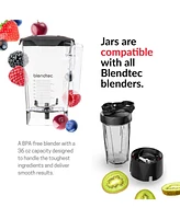 Blendtec Professional 800 Blender, 34 oz Go Travel Bottle, 90 oz WildSide+ Jar, and Spoonula Spatula - Kitchen Blender Bundle - Black