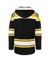 47 Men's Black Boston Bruins 100th Anniversary Superior Lacer Pullover Hoodie