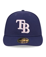 New Era Men's Navy Tampa Bay Rays 2024 Mother's Day Low Profile 59FIFTY Fitted Hat