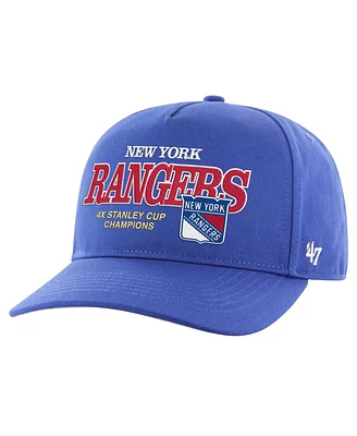 47 Men's Blue New York Rangers 4X Stanley Cup Champions Penalty Box Hitch Adjustable Hat