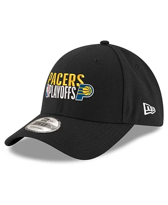 New Era Men's Black Indiana Pacers 2024 Nba Playoffs 9FORTY Adjustable Hat