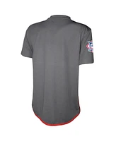 Stitches Youth Charcoal Atlanta Braves Team V-Neck Jersey