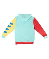 Loungefly Men's & Women's Light Blue The Little Mermaid 35th Anniversary Ariel Flounder Pullover Hoodie