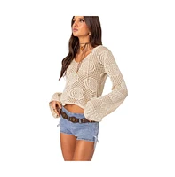 Edikted Women's Kinley Crochet Top